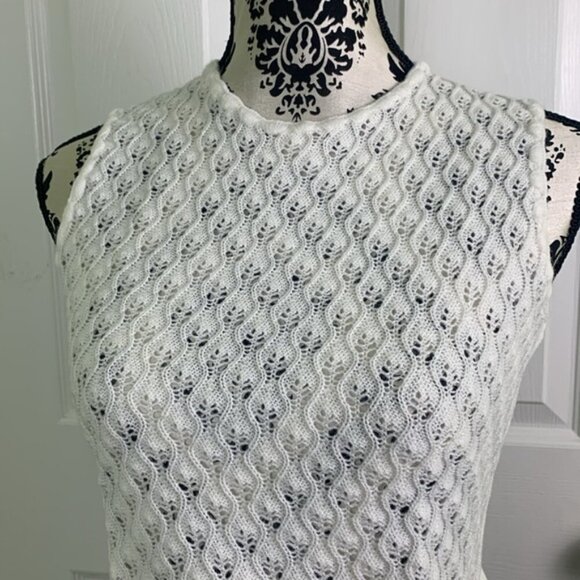 Vintage Alpine Knitters Ltd. Crochet Knit Top 1970s - Picture 2 of 8